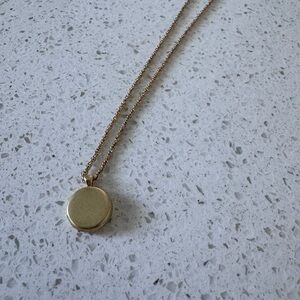Target Gold Round Pendant Necklace